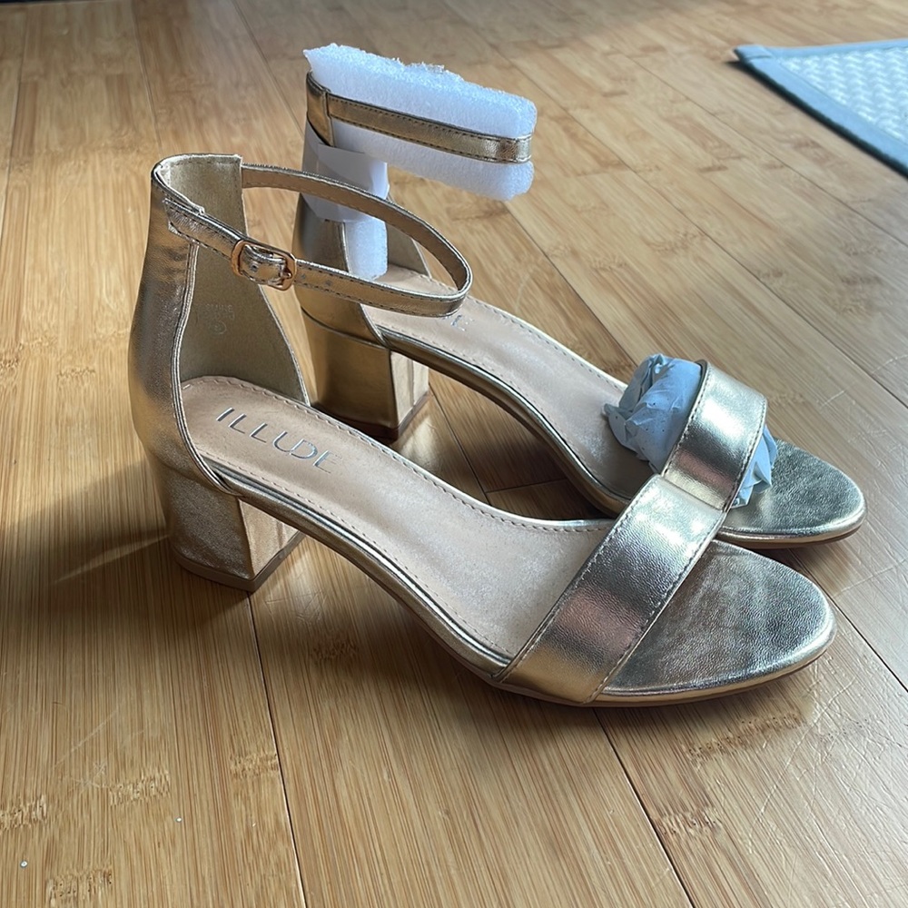 Gold heels